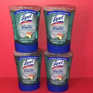 4 Lysol No-Touch Refill Antibacterial Hand Soap Cucumber & Watermelon Exp 11/17